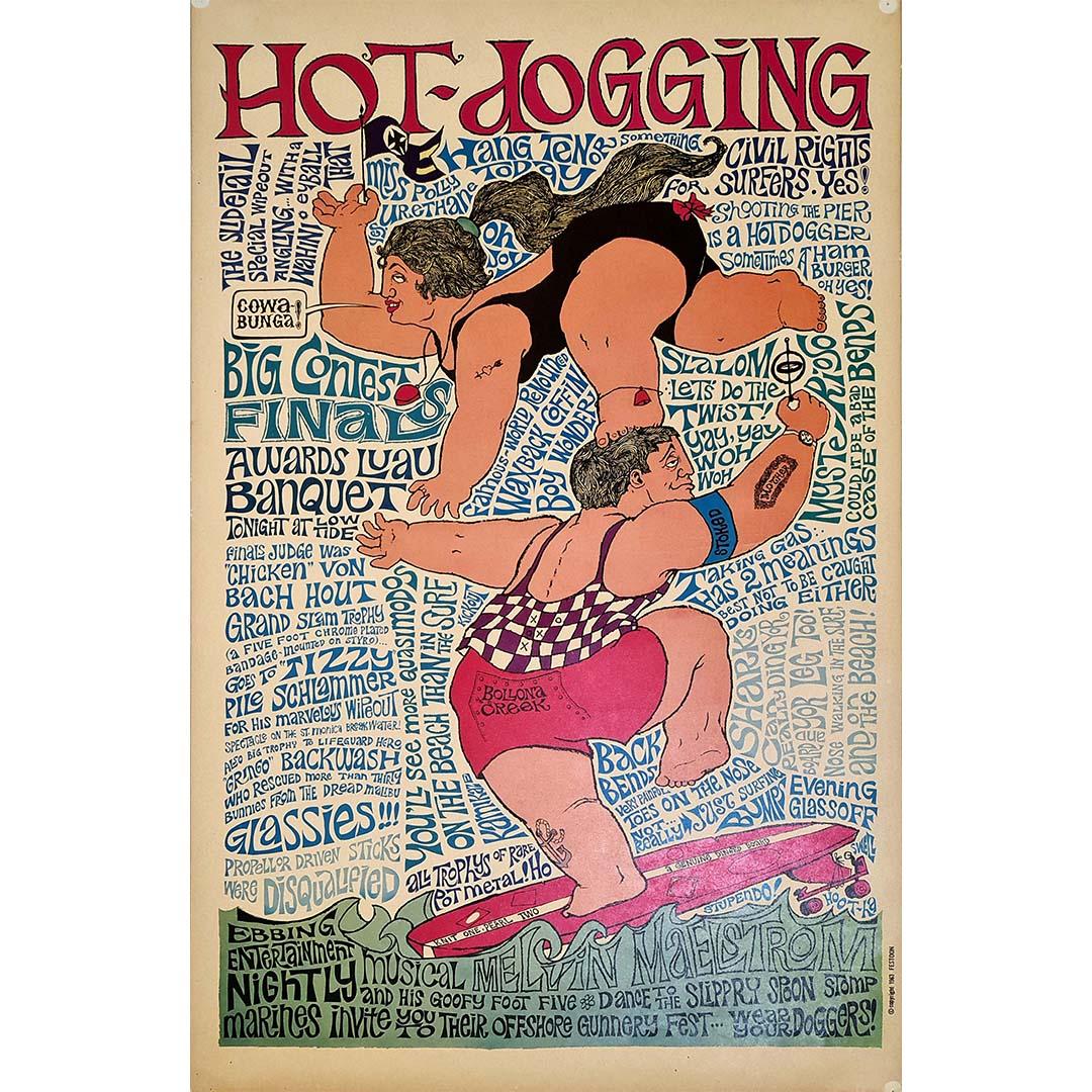 Beautiful poster printed in lithography created by John Hitesman and published by Festoon Appleton in Wisconsin in 1963 in an unnumbered limited edition. It represents a stunning pop art style illustration.

Pop art - Surfing

United States - Melvin