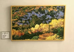 Autumn Aspens-Rio En Medio, New Mexico, John Hogan, Landscape painting, yellow