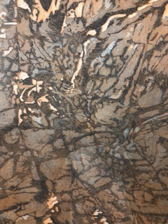 Mt. Christo Rey Afternoon by John Hogan rock cliff, red, brown, black and white