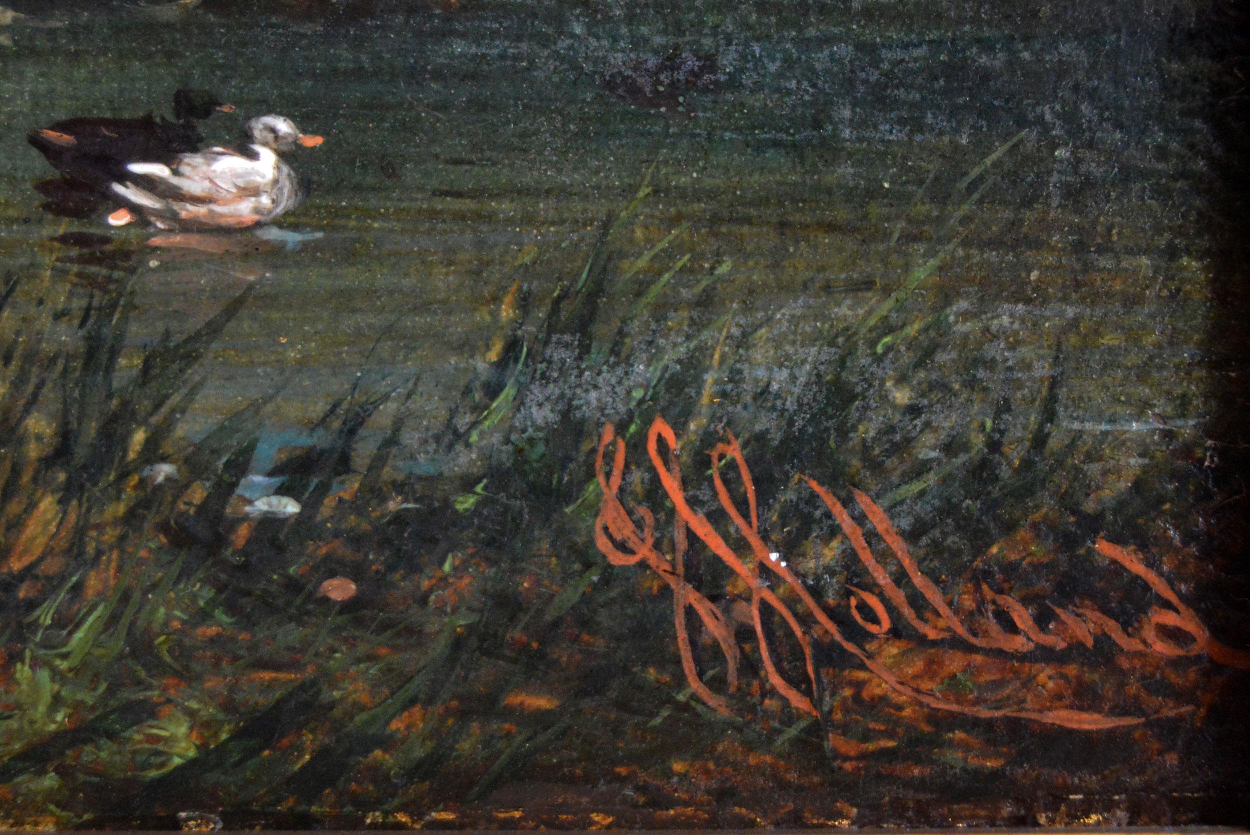 **NOTA: CADA CUADRO, INCLUIDO EL MARCO, MIDE 13,75 X 16,75 PULGADAS**.

John Holland Snr
Británico, (1830-1886)
Vida en la aldea
Óleo sobre lienzo, pareja, ambos firmados
Tamaño de la imagen: 8,5 pulgadas x 11,5 pulgadas (cada una)
Tamaño con marco
