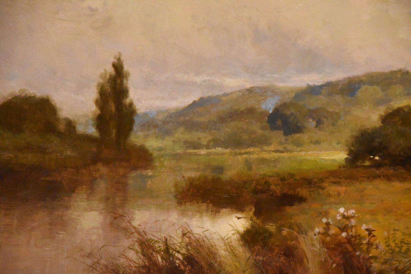 Peinture à l'huile de John Horace Hooper « Harvest Time Near Henley » en vente 4