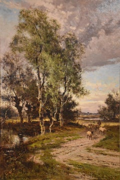 Peinture à l'huile de John Horace Hooper « Partie Day » et « Près de Chester »