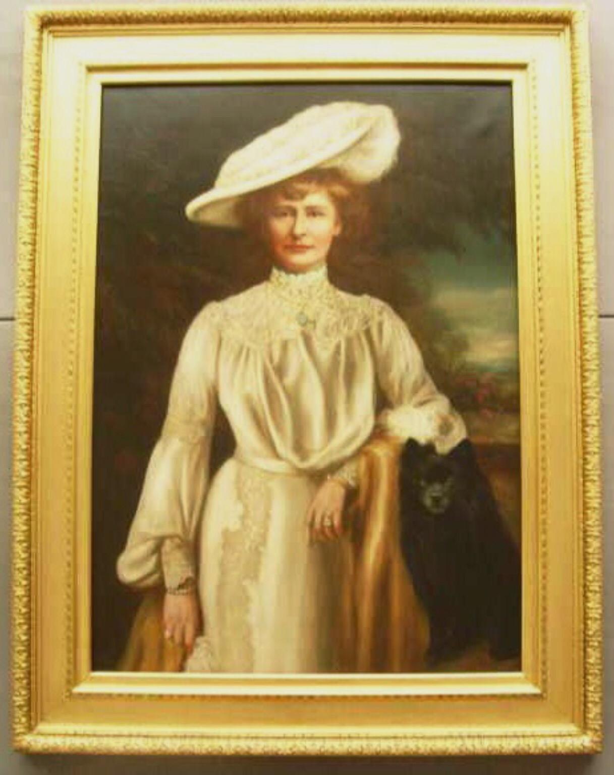 19thc Oil Portrait of Lady Dunbar of Mochrum - Painting by John Horsburgh