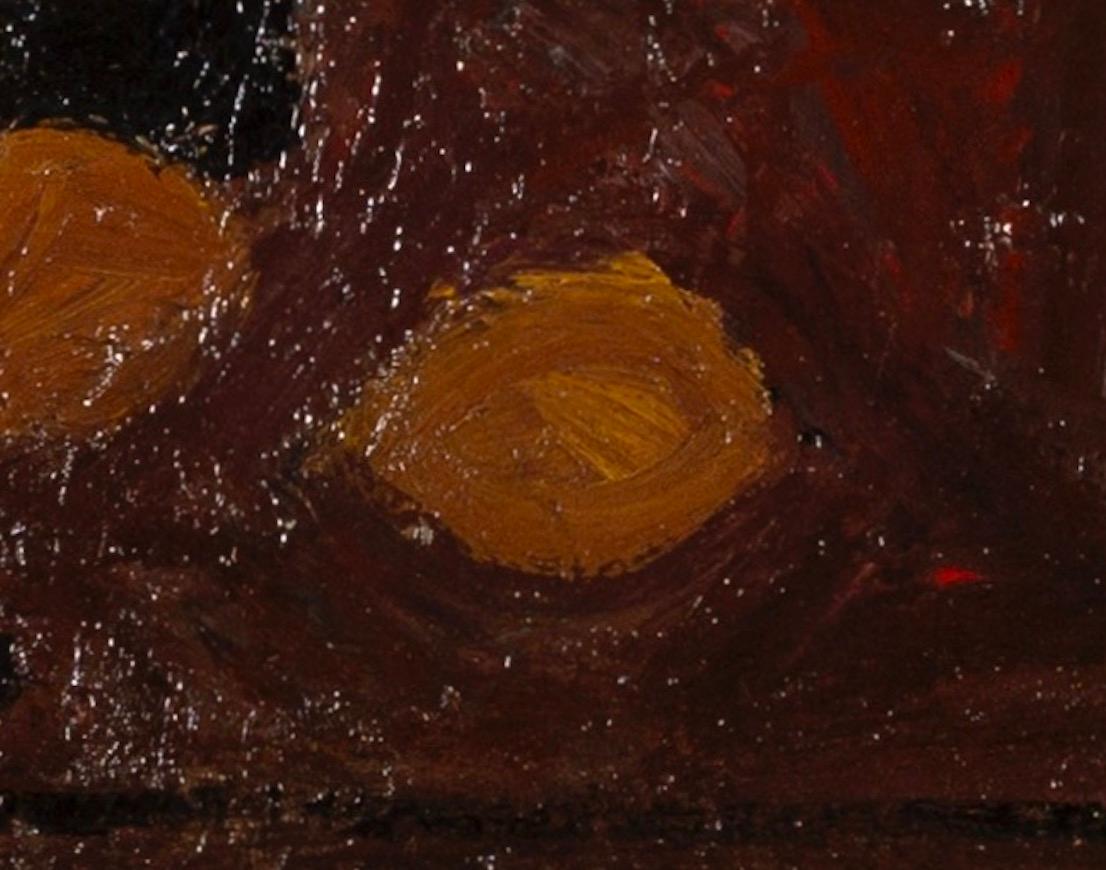 Natura morta, Anstruther, olio su tavola di John Houston, 1953 in vendita 3
