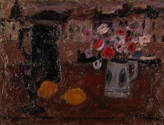 Still Life, Anstruther, Oil on Board Painting by John Houston, 1953