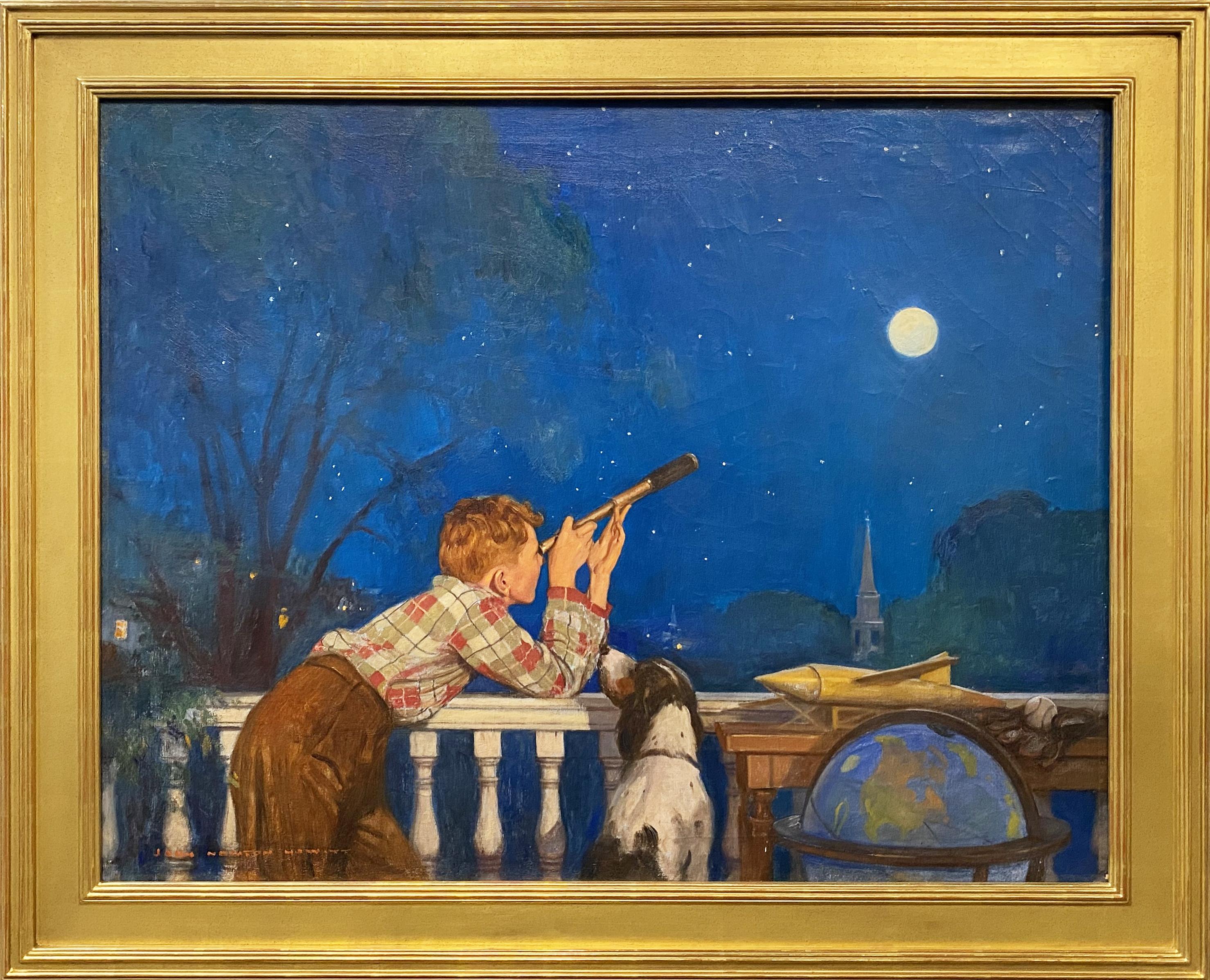 John Howitt Figurative Painting - Boy Astronaut