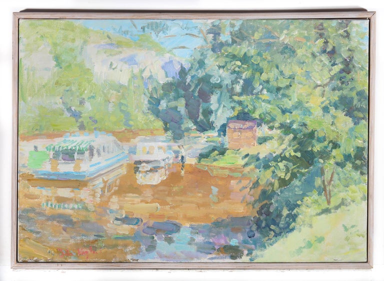 John Hoyland John Hoyland (b.1957) 20th Century Oil, Bouziès Boats