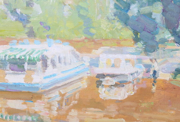 John Hoyland John Hoyland (b.1957) 20th Century Oil, Bouziès Boats