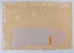 Marrón, Beige, Rosa - 1971, serigrafía de John Hoyland