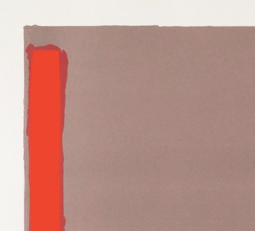 Piccola svizzera grigia, 1968 - Stampa litografica astratta minimalista del XX secolo in vendita 2
