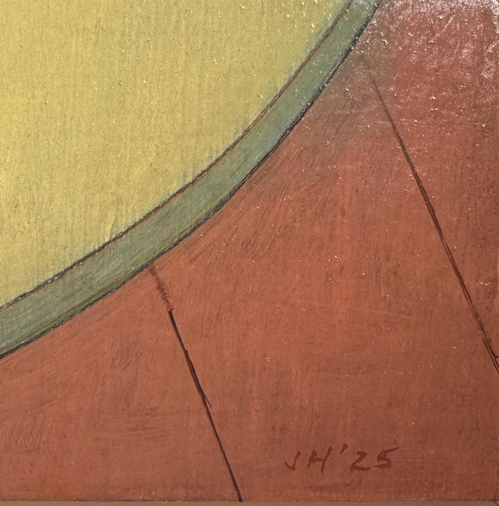 Tangent - Surreal Still Life - Coffee Table Setting, Oil on Panel For Sale 3