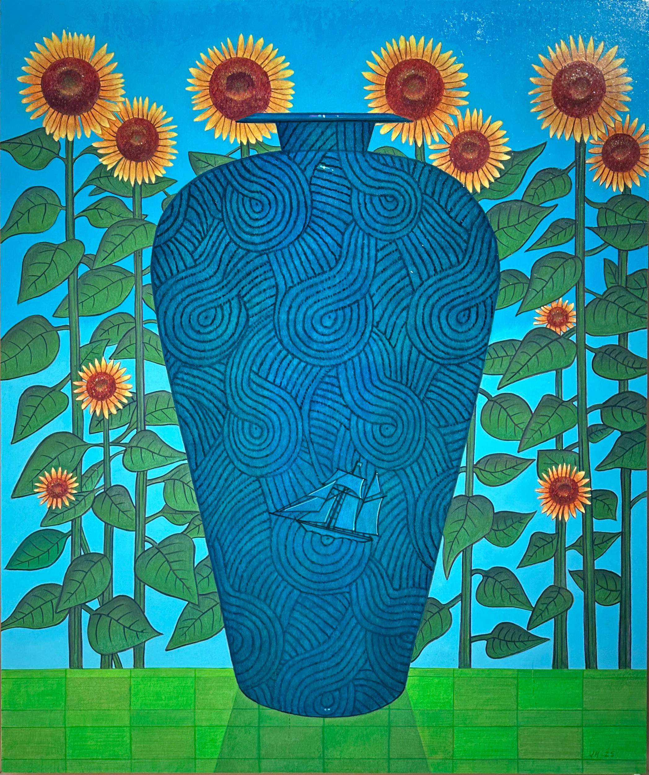 John Hrehov Still-Life Painting - Tempest - Symbolist Still Life with Maritime Imagery - Oil on Panel