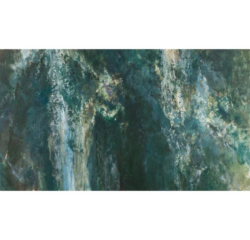 Landscape Painting de John Hubbard - Baiser de la fée (El beso del hada), Escena I, II, III (Octubre) Pintura, 1968