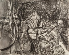 Partal Number 7, Alhambra, Abstraktes Kohlewerk von John Hubbard, 1987