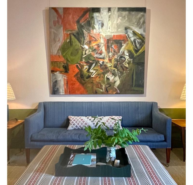 Roma, Interior, Pintura al óleo sobre lienzo de John Hubbard, 1958-9 en venta 1