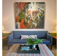 Roma, Interior, Oil on Canvas Painting by John Hubbard, 1958-9