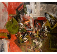 Roma, Interior, Oil on Canvas Painting by John Hubbard, 1958-9