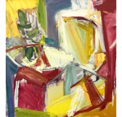Still life with Chair, Oil on Canvas Painting by John Hubbard, 1958