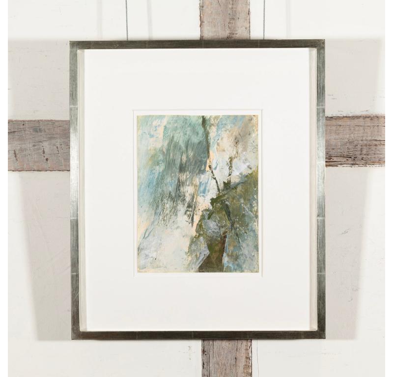 Studie Nr.2 für Wasserfall, Öl auf Papier, Gemälde von John Hubbard, 1965 im Angebot 1
