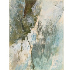 Study No.2 for Waterfall, Oil on Paper Painting by John Hubbard, 1965