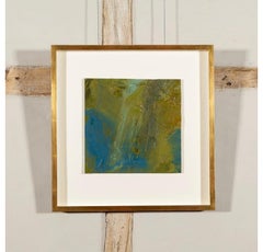 Untitled (Green), Oil on Paper Painting by John Hubbard, 1962