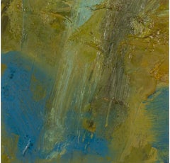 Untitled (Green), Oil on Paper Painting by John Hubbard, 1962