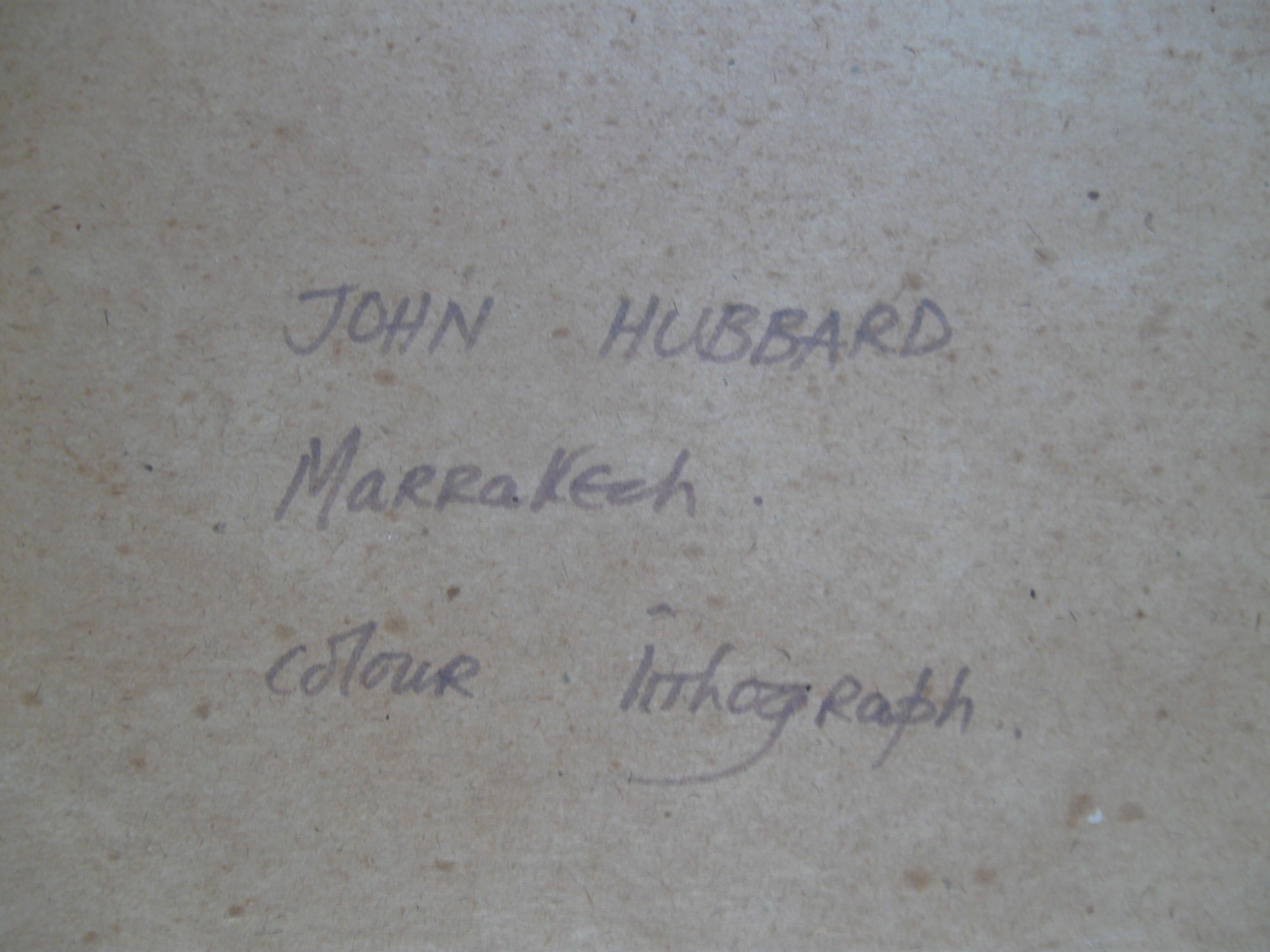 John Hubbard (1931-2017). 'Marrakech' colour lithograph  For Sale 2