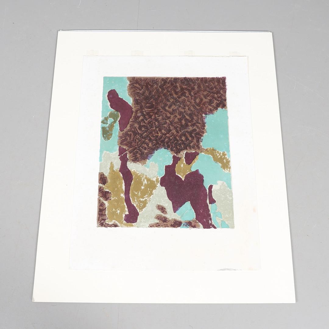 John Hubbard Abstract Print - 'Marrakech’