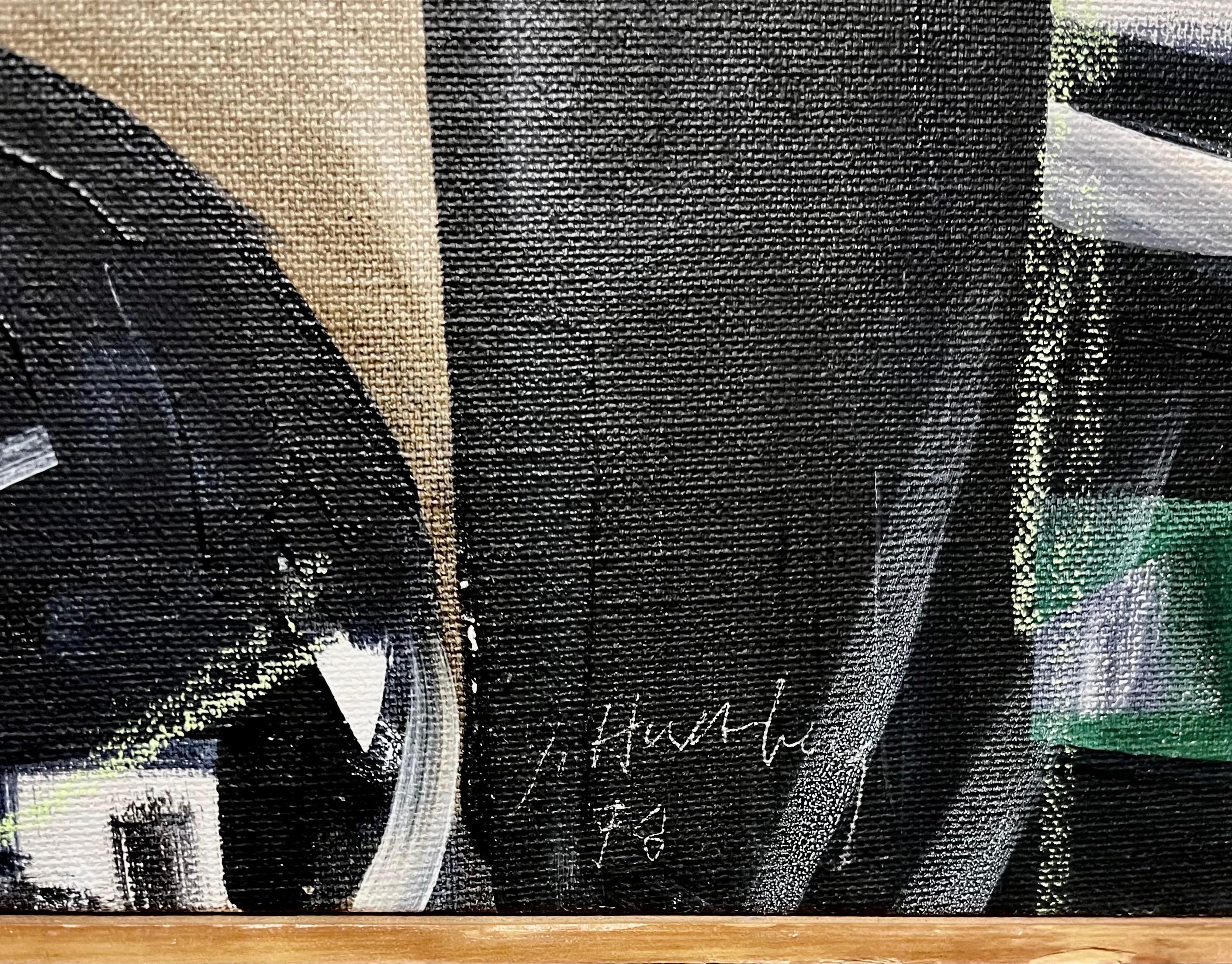 Large John Hultberg SF Bay Area Artist Abstract Expressionist Oil Painting For Sale 2