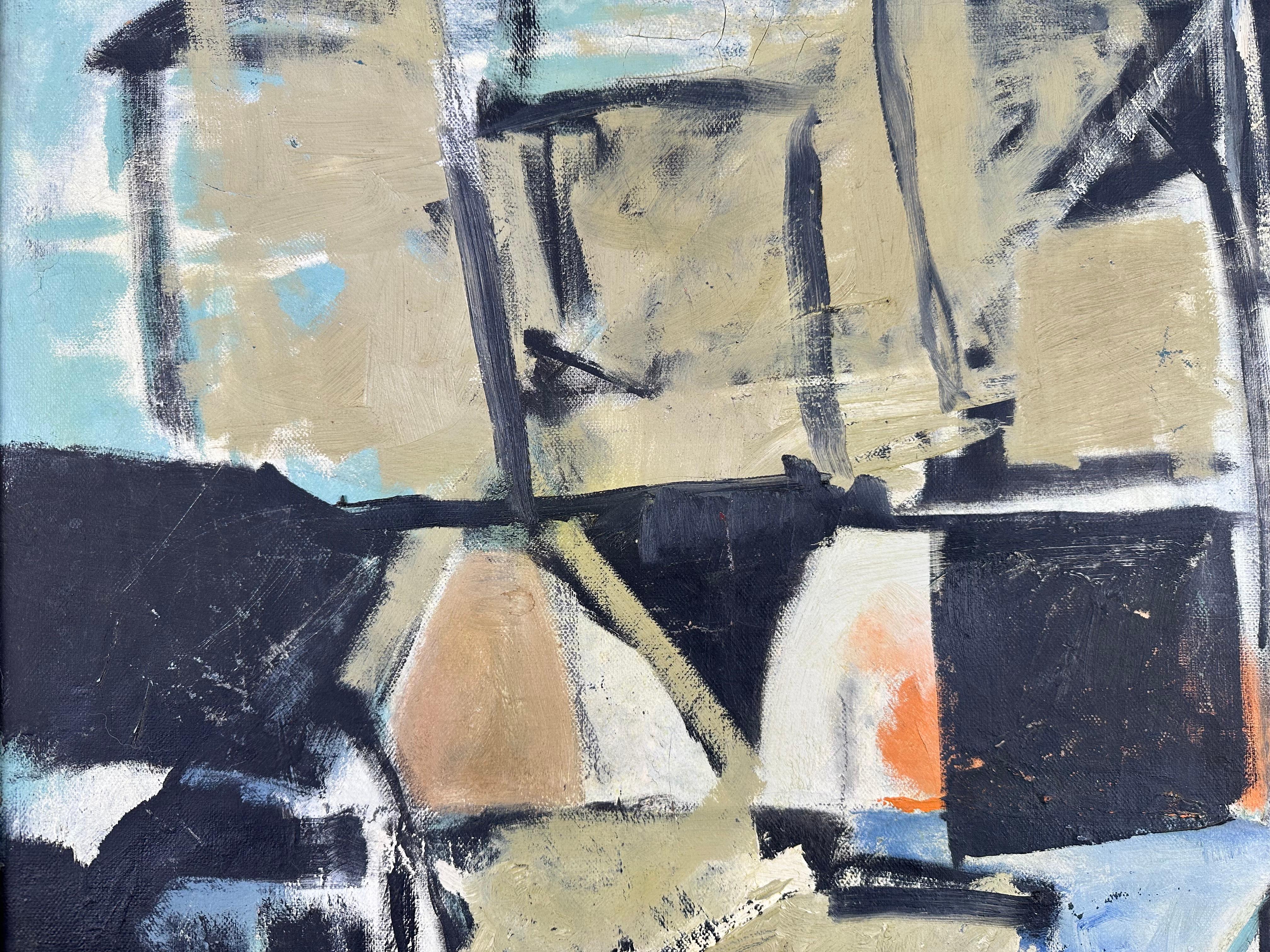 Composizione espressionista astratta senza titolo - Painting di John Hultberg