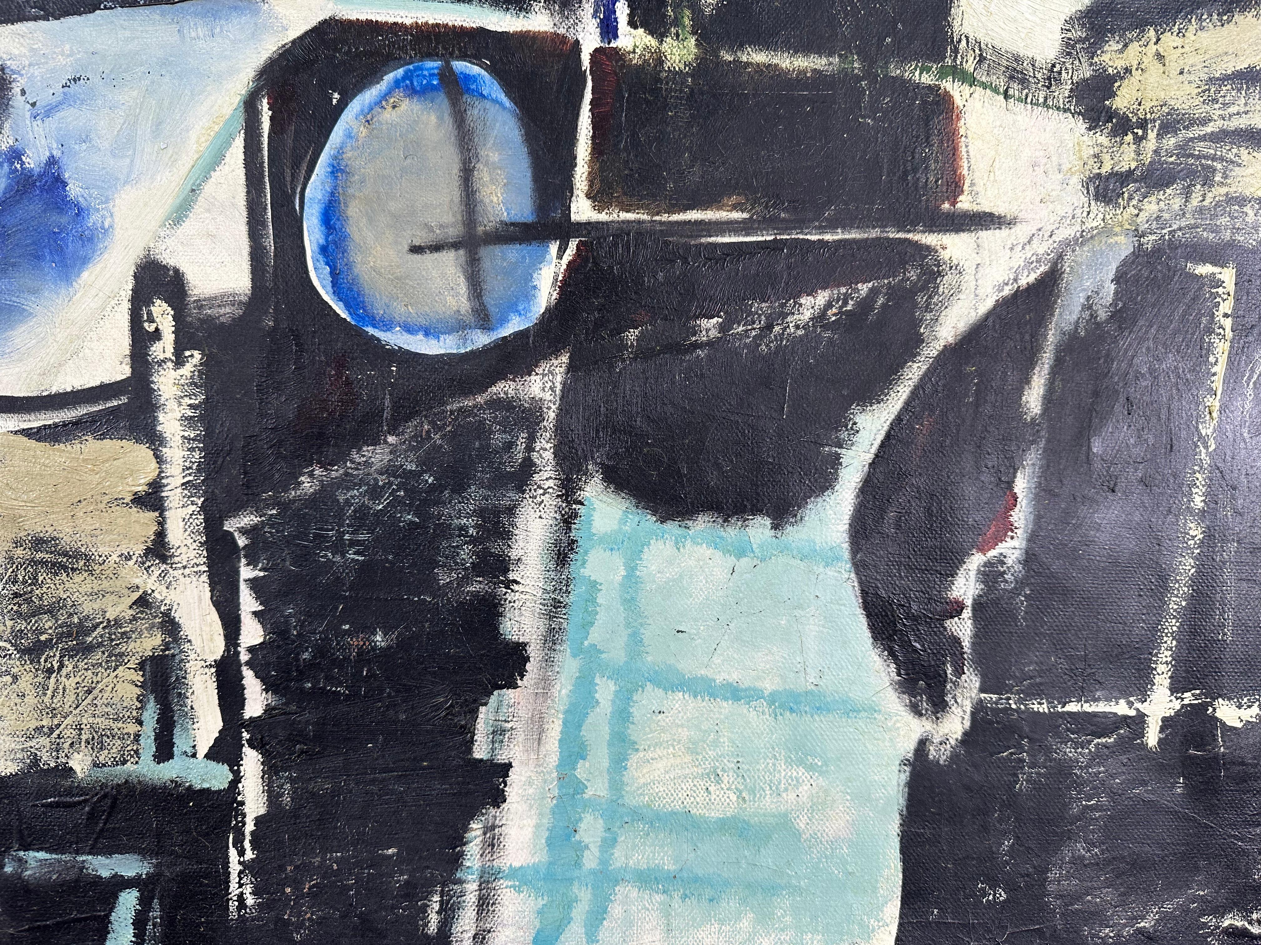 Composizione espressionista astratta senza titolo - Abstract Painting Marrone di John Hultberg