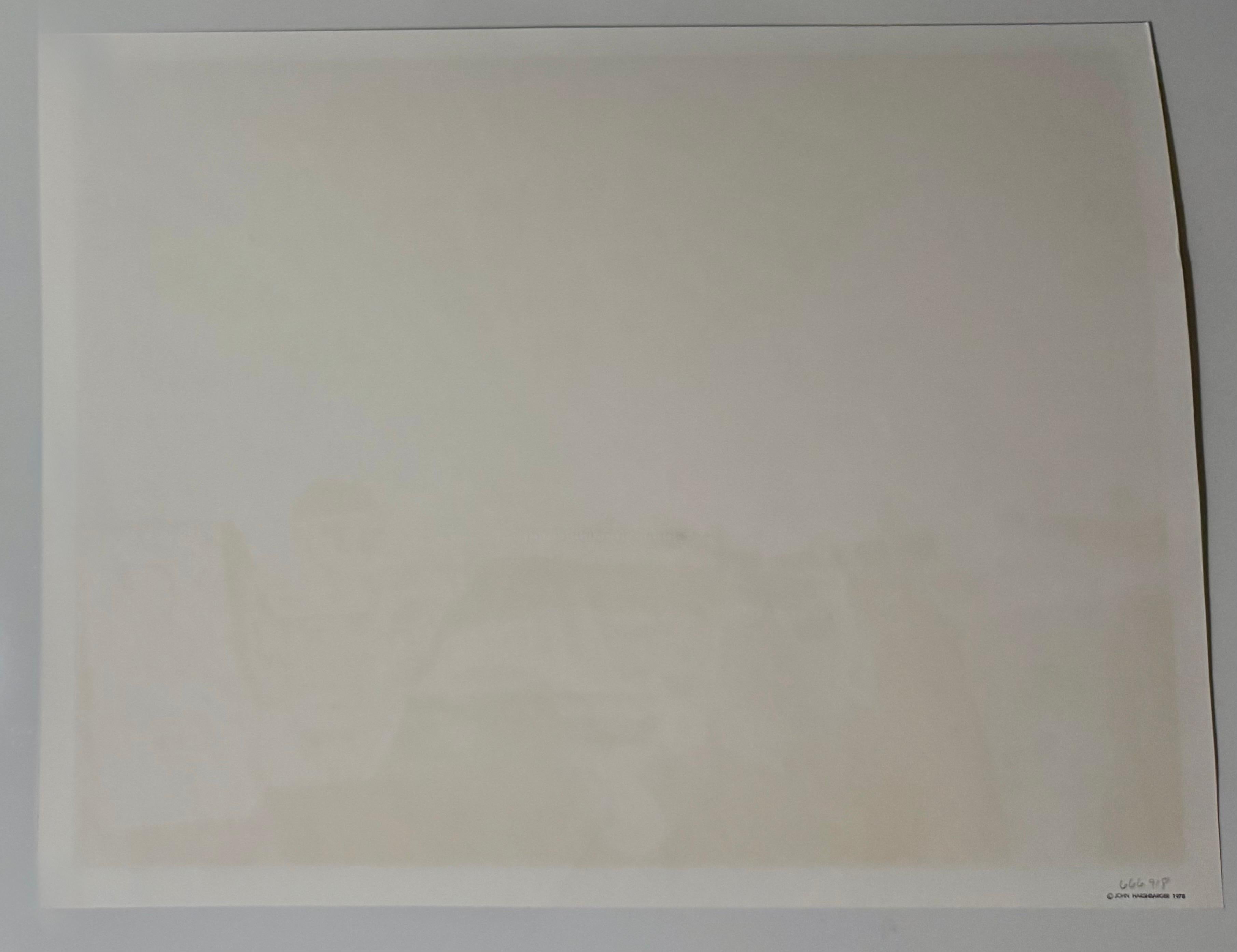1970 Bay Area Figurativa Astratta Litografia Serigrafia Serra John Hultbergs in vendita 7
