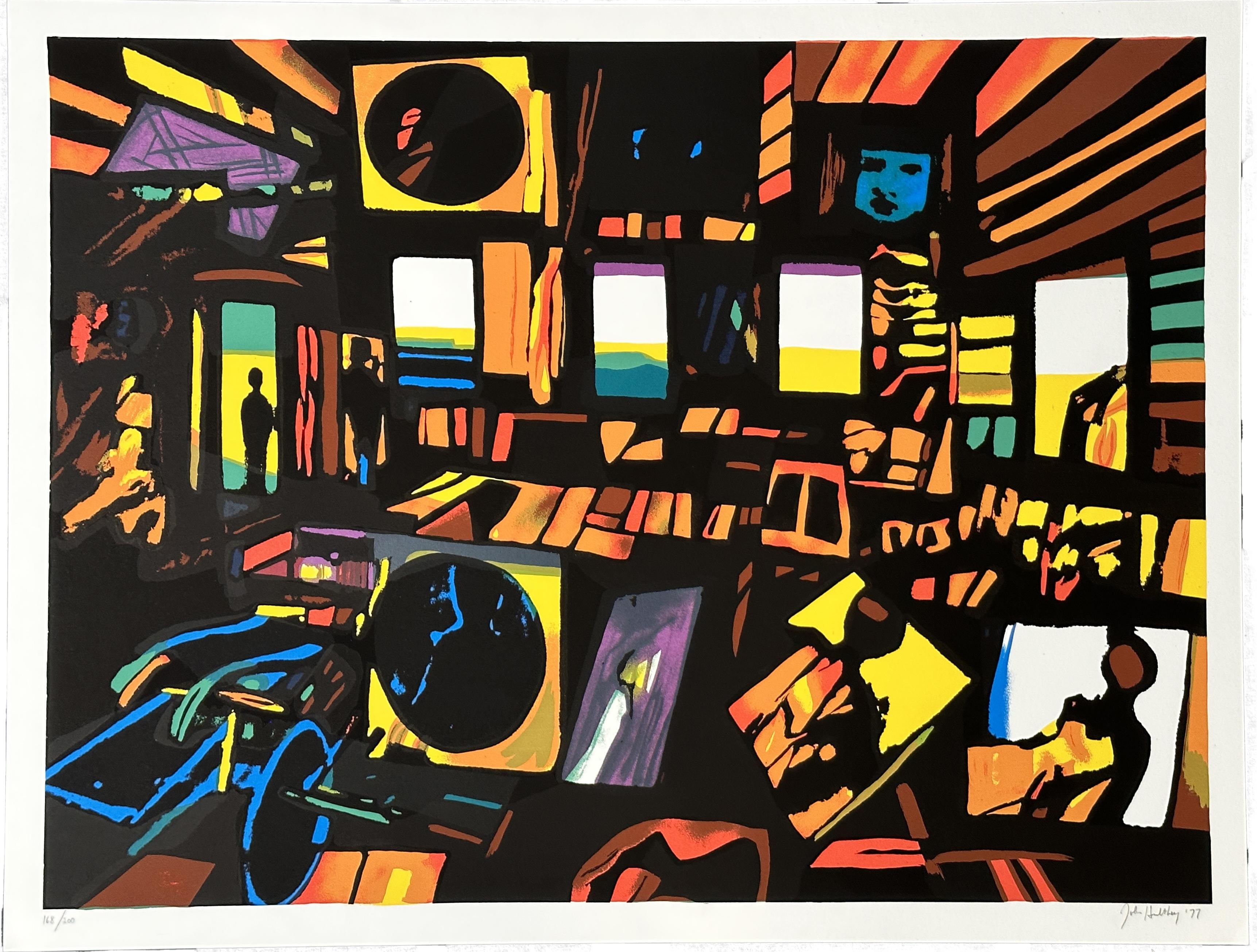 John Hultberg Abstract Print - After the Party 1977
