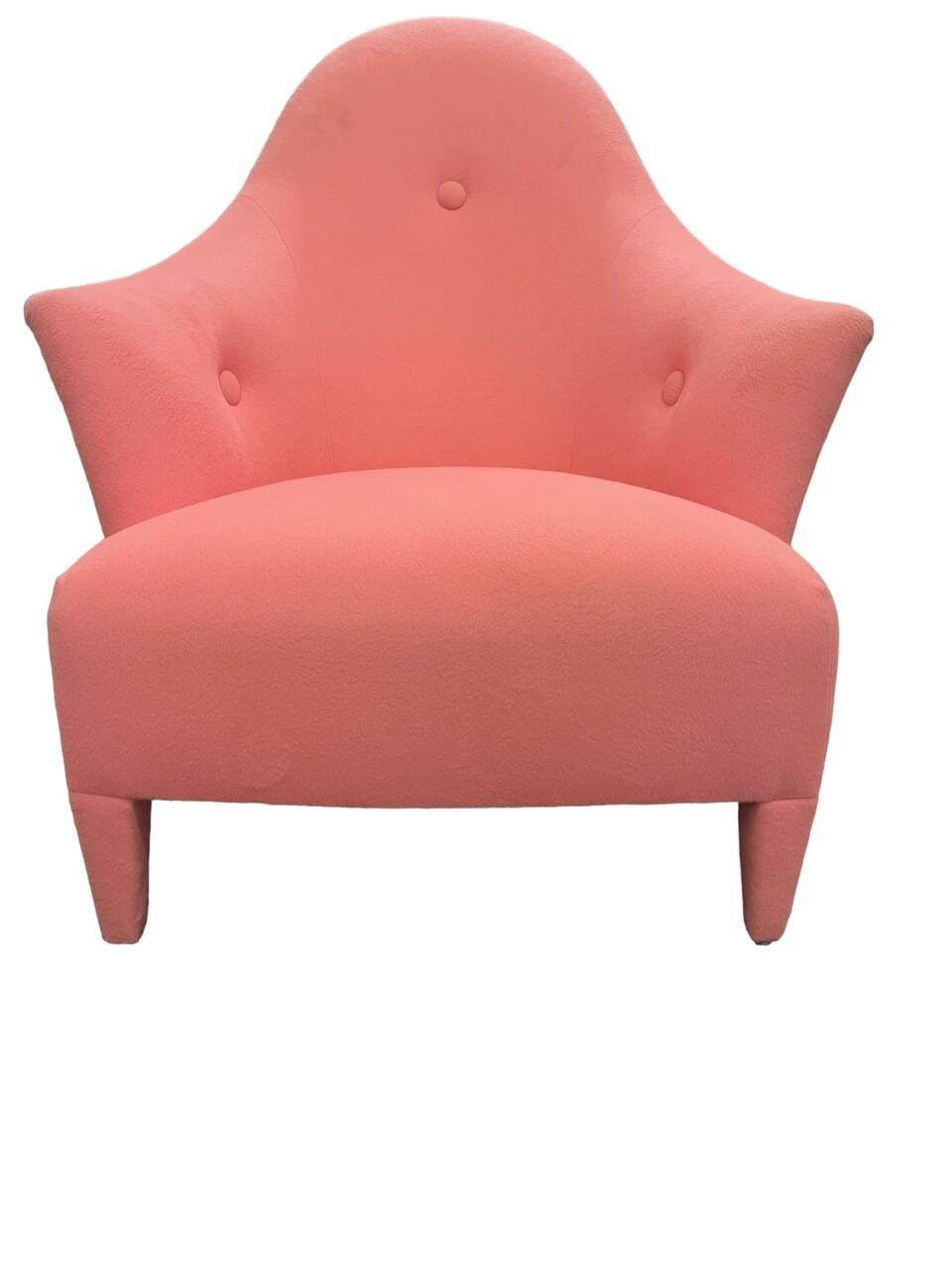 Modern John Hutton Donghia Ghost Chair and Ottoman