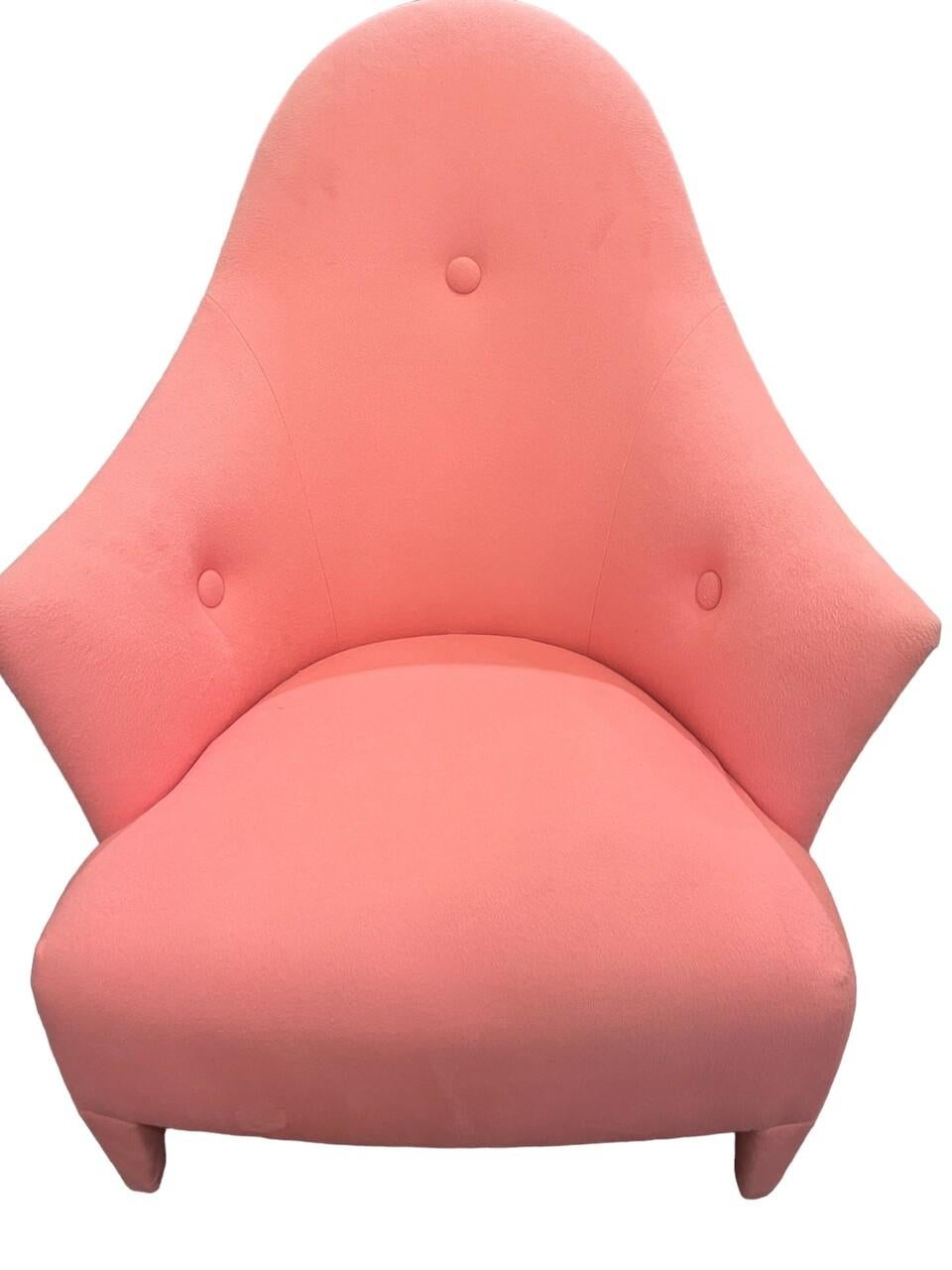 American John Hutton Donghia Ghost Chair and Ottoman