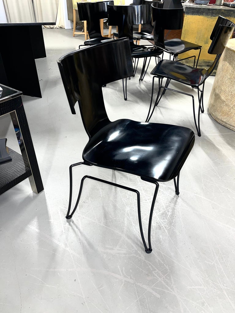 Metal John Hutton for Donghia Anziano Chairs For Sale
