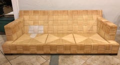 John Hutton for Donghia Block Island Collection Rattan Sofa
