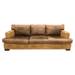 John Hutton for Donghia Block Island Collection Rattan Sofa 