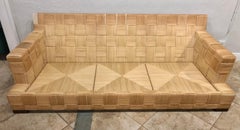 John Hutton for Donghia Block Island Collection Rattan Sofa, Two Available