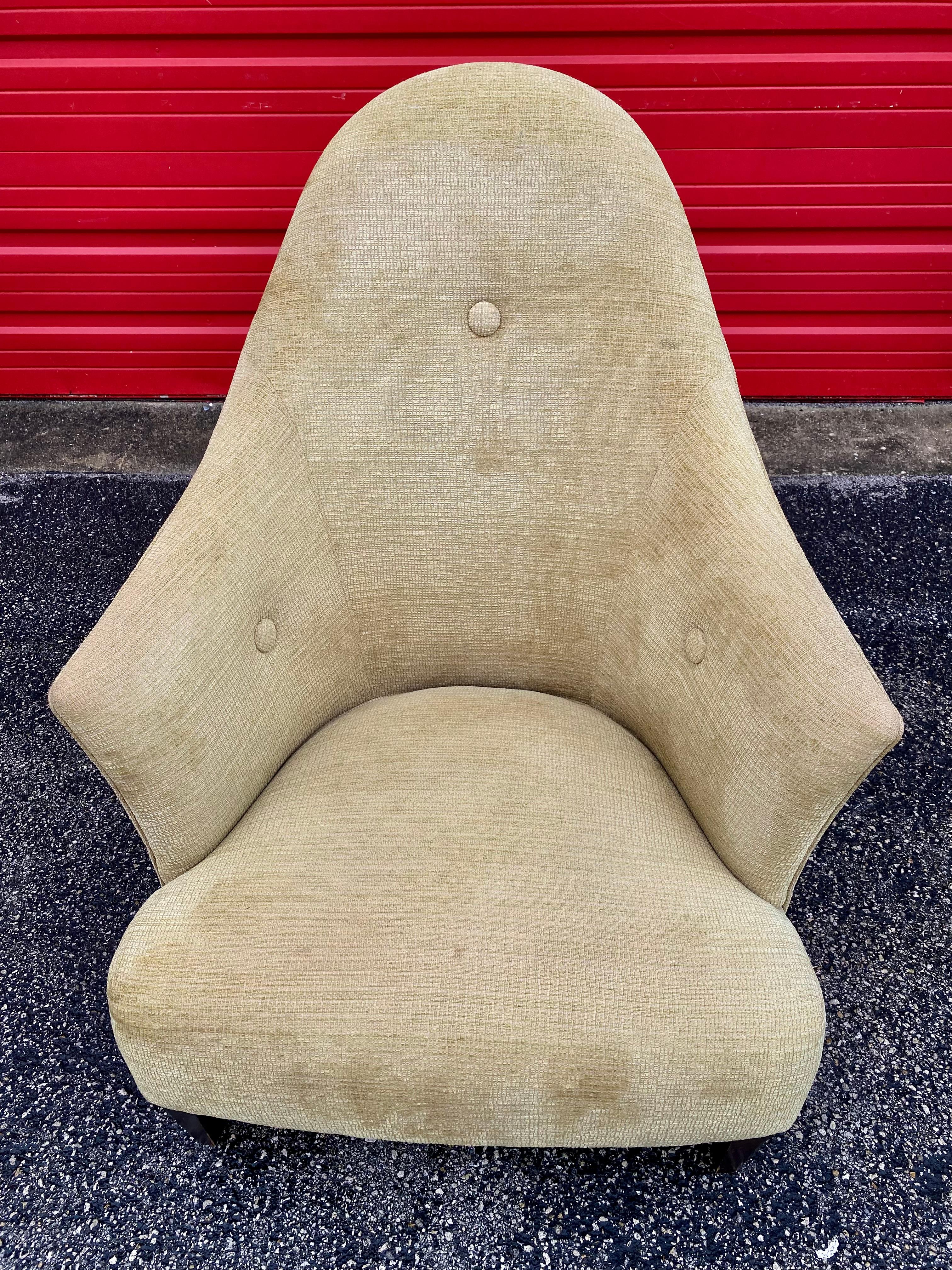 Bois Chaise et repose-pieds « Ghost » de John Hutton pour Donghia, lot de 2 en vente