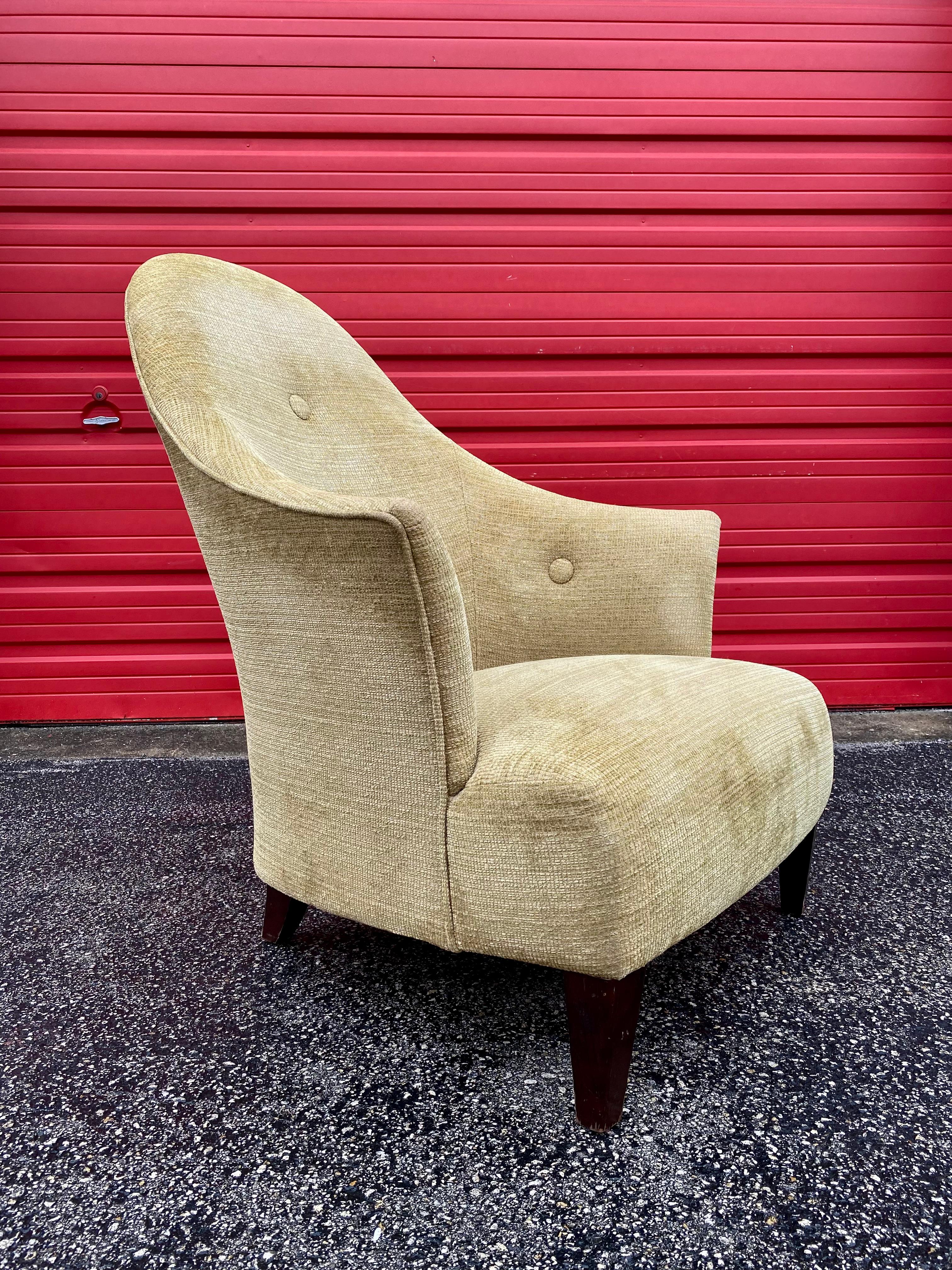 Chaise et repose-pieds « Ghost » de John Hutton pour Donghia, lot de 2 en vente 1