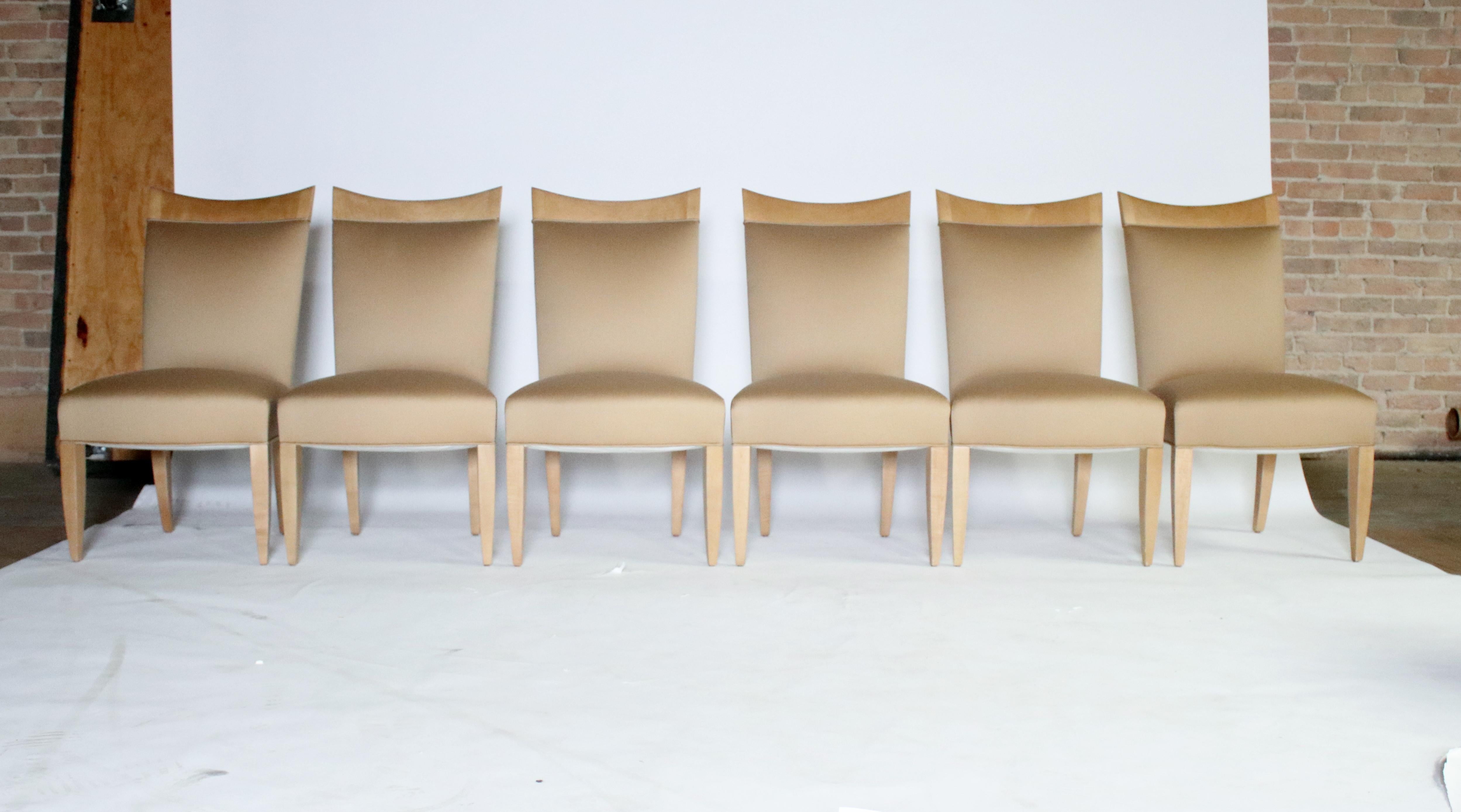 John Hutton for Donghia Set of 8 Dining Chairs In Excellent Condition In Chicago, IL