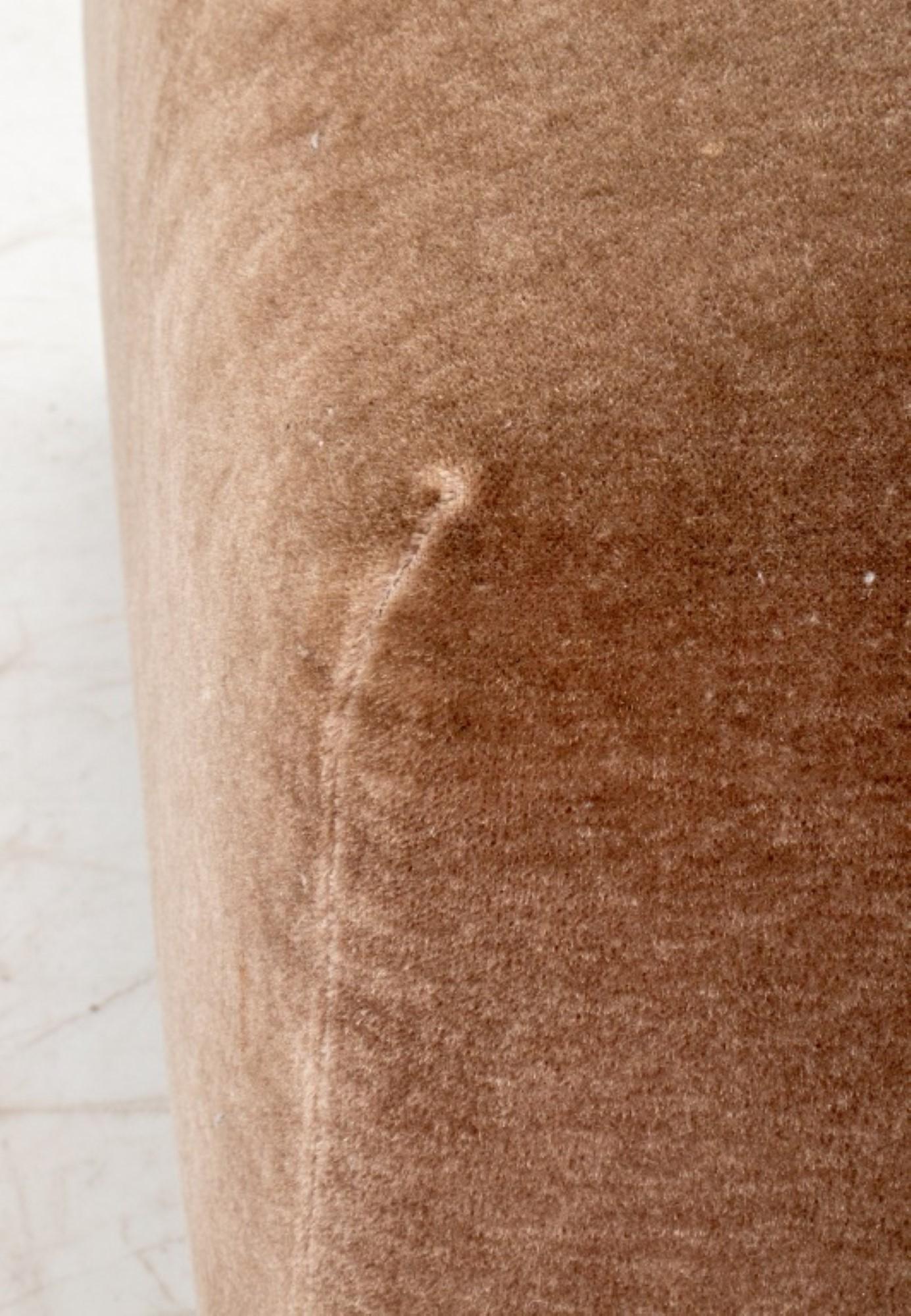 American John Hutton for Donghia Ultrasuede Ottoman For Sale