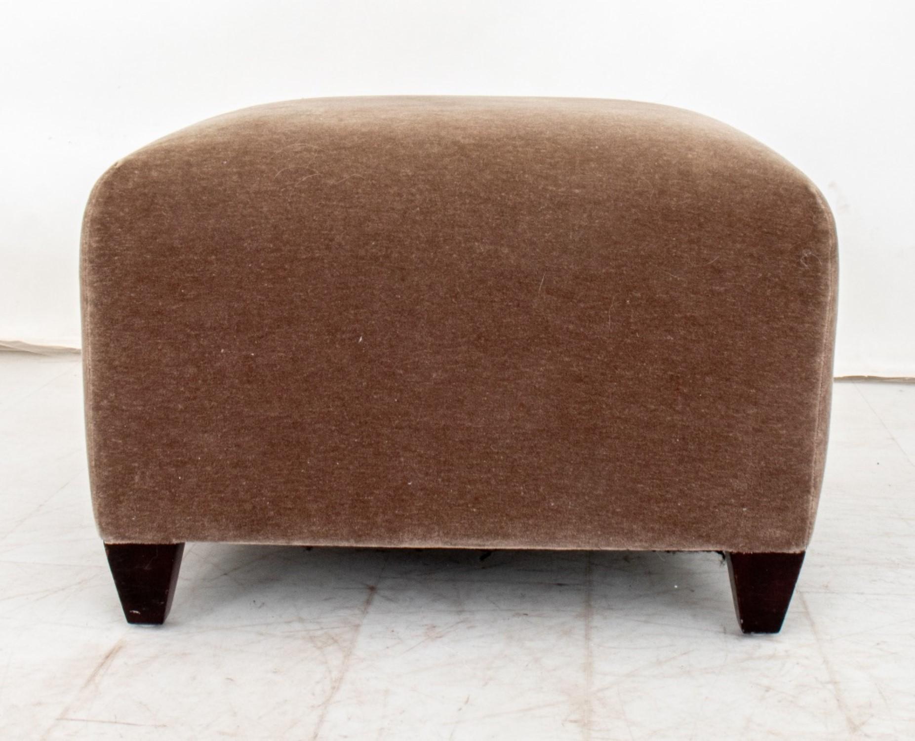 John Hutton for Donghia Ultrasuede Ottoman In Good Condition For Sale In New York, NY