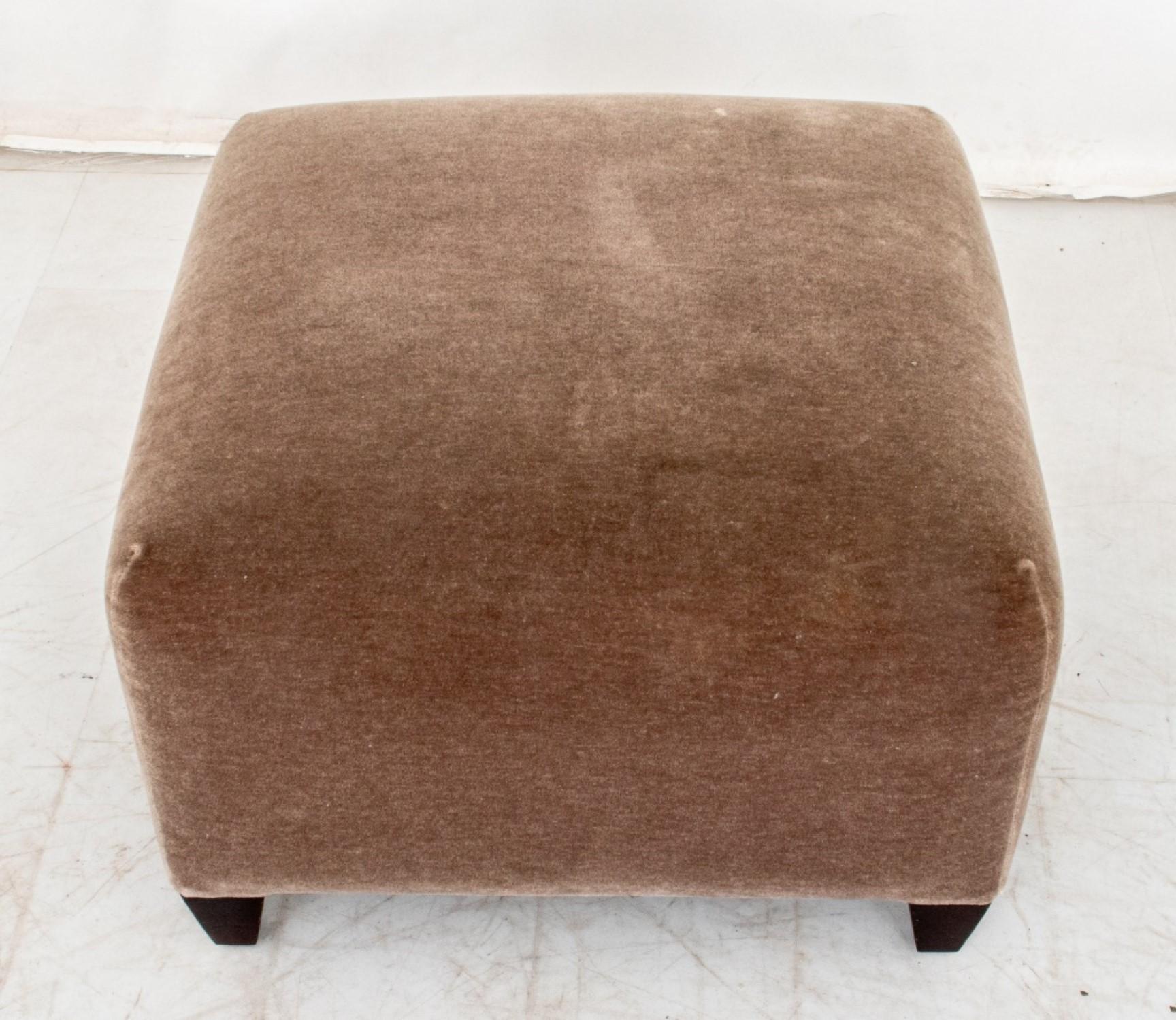 Upholstery John Hutton for Donghia Ultrasuede Ottoman For Sale