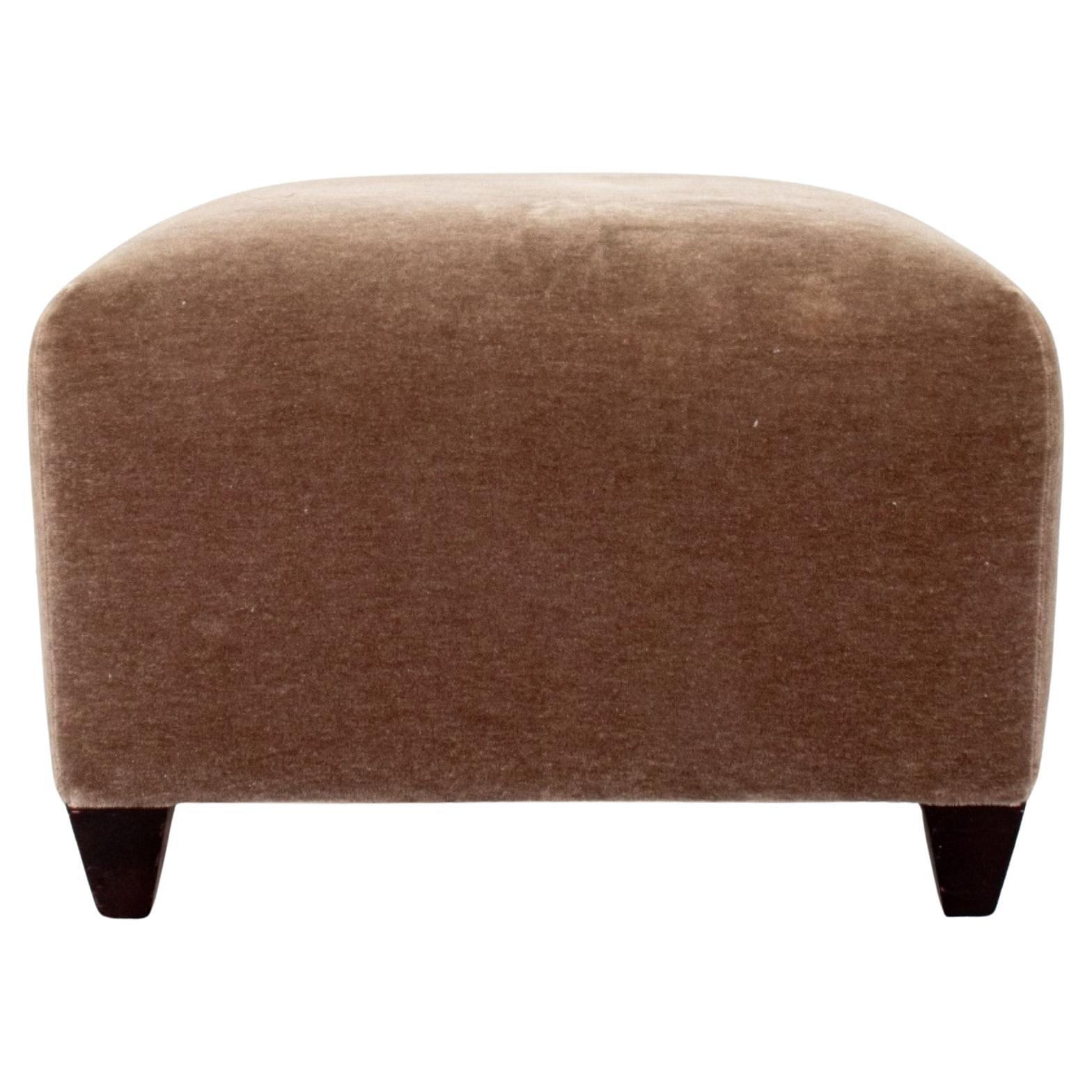 John Hutton for Donghia Ultrasuede Ottoman For Sale