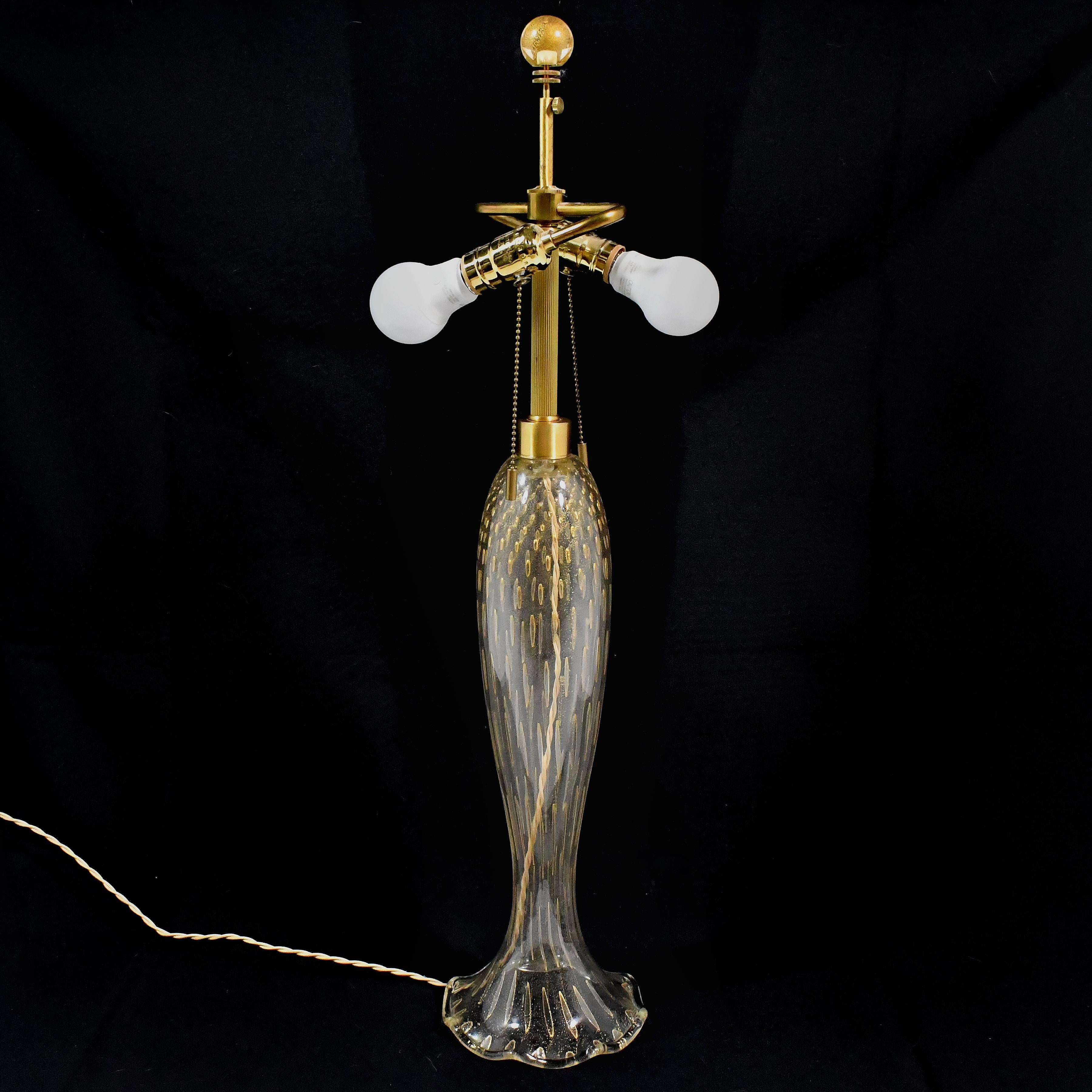 John Hutton Murano Glass Lamp for Donghia In Good Condition For Sale In Highland, IN