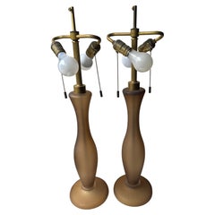 John Hutton , signed  pair of Murano lamps , Battuto work for Donghia