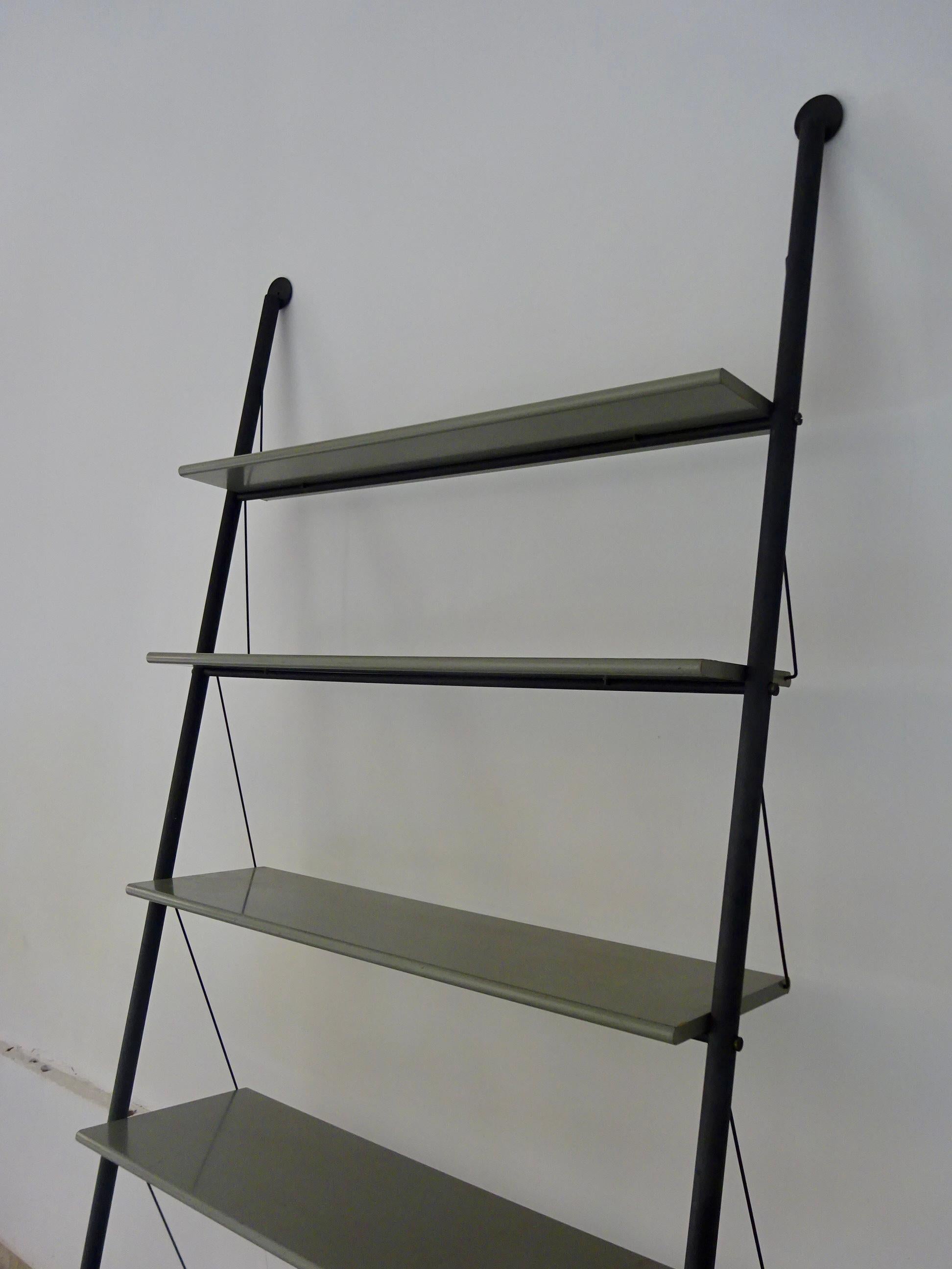 Post-Modern “John Ild” grey shelf by Philippe Starck for Disform, 1977. For Sale