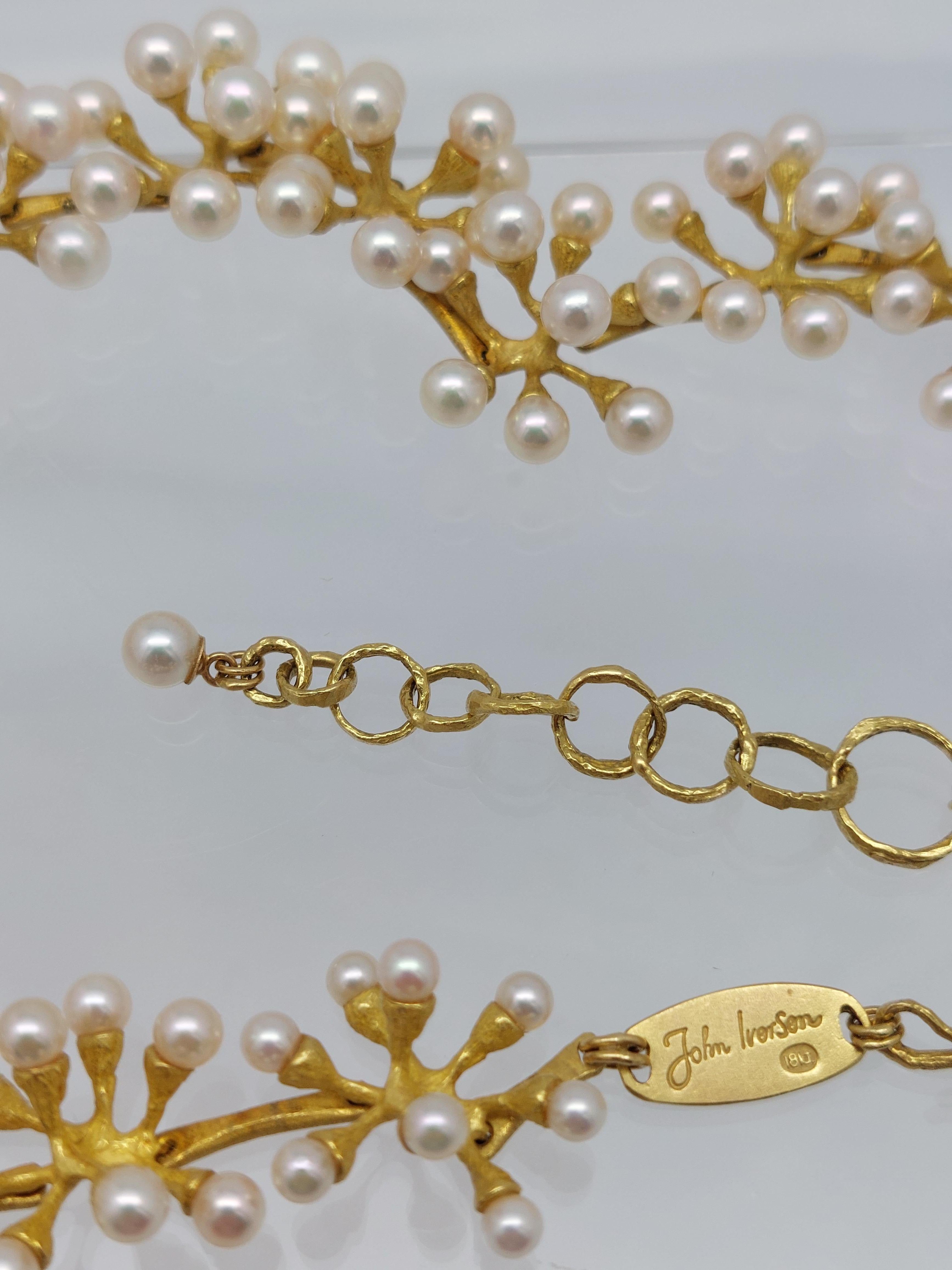 Conjunto de collar y pendientes John Iversen 